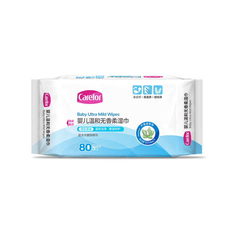 Carefor嬰兒溫和無香柔濕巾